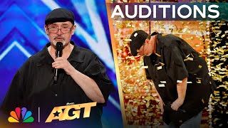 Richard Goodall Receives The GOLDEN BUZZER For quotDont Stop Believinquot  Auditions  AGT 2024 [upl. by Yemiaj]