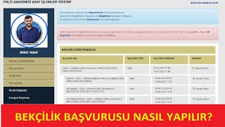 BEKÇİLİK BAŞVURU NASIL YAPILIR GÖRÜNTÜLÜ ANLATIM BEKÇİLİK 2022 BAŞVURUSU 3250 ALIM [upl. by Orten928]