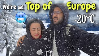 Hum Dono Yahan Freeze Ho Gaye  Were At The Top Of Europe  Jyotika and Rajat [upl. by Aicele]