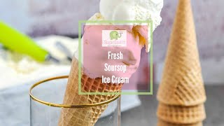 Fresh Soursop Ice Cream [upl. by Jonell670]