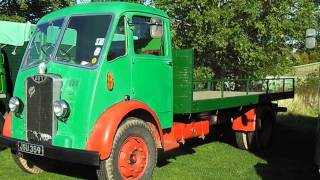 Vintage GUY Otter green flatbed truck [upl. by Enilegna]