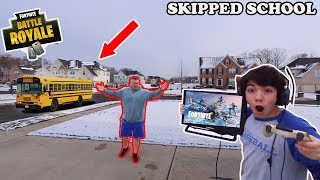 I Skipped School To Play Fortnite Season 7 All Day GOT CAUGHT PARENTS FREAKED OUT [upl. by Ellehsyt]