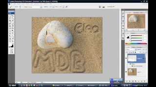Tutorial effetto scritta nella sabbiaPhotoshop HD [upl. by Weismann17]