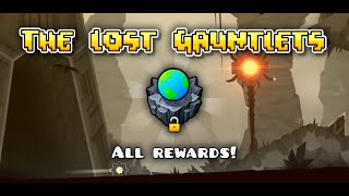 ALL GAUNTLETS REWARDS  21  22   Geometry Dash 22 [upl. by Killarney730]