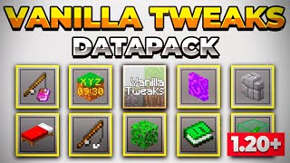 ✅ How to INSTALL Vanilla Tweaks DATA PACK 120 amp 1201 😄 Multiplayer Add and Use it on Aternos [upl. by Alcine]