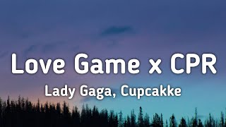 Lady Gaga Cupcakke  Love Game x CPR Remix Lyrics quotI wanna take a ride on your disco stickquot [upl. by Rinum]