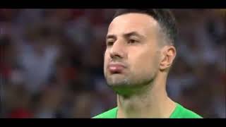 Subasic reaction after Russia equaliser goal  Russia 22 Croatia [upl. by Dranyer]