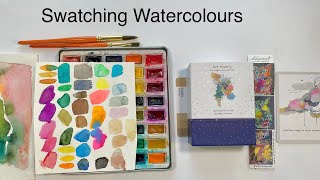 Swatching Watercolours and Artist Inspiration [upl. by Ettezel]