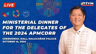 Ministerial Dinner for the Delegates of the 2024 APMCDRR 10142024 [upl. by Aianat]