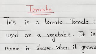 Tomato  The paragraph short eassy on tomato [upl. by Niaz]