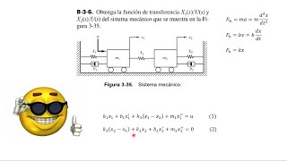 FUNCIÓN DE TRANSFERENCIA DE SISTEMA MECÁNICO [upl. by Lichtenfeld]