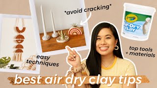 BEST DIY AIR DRY CLAY HACKS TIPS TRICKS and TECHNIQUES  How To Ring Dish Tutorial [upl. by Nehemiah]