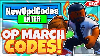 MARCH 2022 ALL NEW SECRET OP UPADTE CODES In Roblox Dunking Simulator [upl. by Jennica]