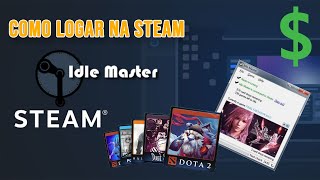 Como conectar o IDLE MASTER na steam  VIDEO ATUALIZADO NA DESCRIÇÃO E COMENTARIO [upl. by Nywroc635]