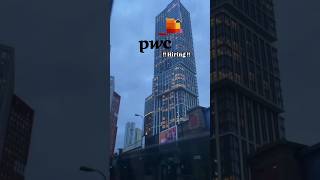 PWC hiring  Job recruitment  viralshort trending job youtubeshorts pwcommunity jobs [upl. by Dogs]