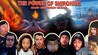 THE POWER OF SHIROHIGE AKAINU USES METEOR VOLCANO  Reaction Mashup One Piece [upl. by Tiffi]