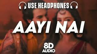 Aayi Nai Stree 2  8d Audio  Shraddha kapoor  Rajkumar Rao  SachinJigar  Pawan SinghAmitabh [upl. by Nashoma302]