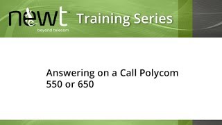 How to Answer an Incoming Call on a Polycom 550650 [upl. by Rudyard]