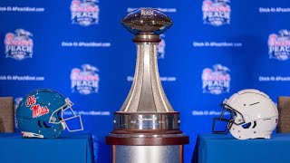 Peach Bowl Joint Press Conference Lane Kiffin and James Franklin [upl. by Acnayb]