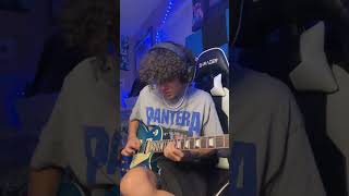 PANTERAFloods solo coverguitarguitarsolodimebagdarrel pantera shorts [upl. by Almena]