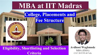 MBA at IIT Madras  Admission Criteria  Eligibility amp Selection  Interview Preparation Strategy [upl. by Raman]