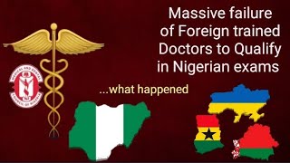 🇳🇬🇳🇬Mass failure of Foreign trained Doctors in Nigeria Council Examination What happened Doctors [upl. by Yhtur]