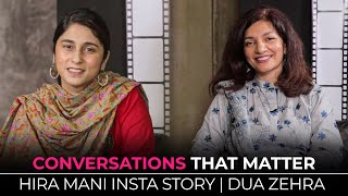 Hira Mani Insta Story  Dua Zehra  Ahad Raza Mir  Resident Evil  Conversations That Matter [upl. by Cira571]