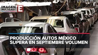 Producción automotriz logra nuevo máximo en septiembre [upl. by Adlaremse917]