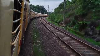 Murdeswar  SMVT Bangalore 16586 Express full train journey via Mangalore [upl. by Marilee]