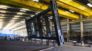 Steel Fabrication  bulk material handling equipment Hammer Haag steel fabrication  20131204TL4 [upl. by Boylan]