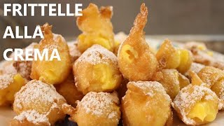 Frittelle morbide alla Crema ricetta frittelle di Carnevale Rapanello [upl. by Adelpho]