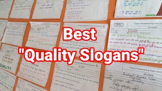 Best Quality Slogans  Quality Month Slogans  Top Ten Quality Month Slogans  Quality Slogans [upl. by Hammer]