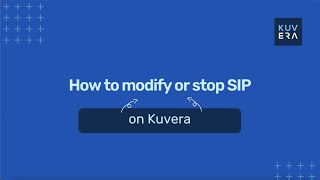 How to  Modify or stop SIP on Kuvera [upl. by Llehsyt]