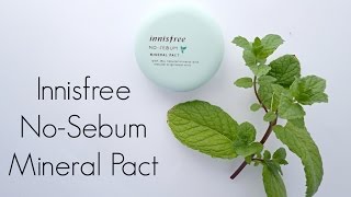 Review Innisfree NoSebum Mineral Pact [upl. by Naol432]