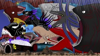 Various scenes of battles and sea creatures Worm VS BLOOP VS exogorthVS El Gran Maja [upl. by Harris]