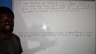 GRAHAMS LAW RATE OF DIFFUSION OF HCL AND NH3 AND SOLVED EXAMPLES [upl. by Bogart474]