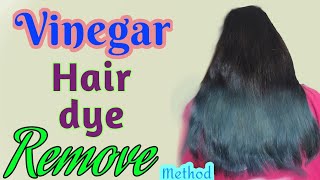 Hair dye Remover Experiment with VinegarRemove hair dye naturally with zero cost Ama Odia Minu [upl. by Einnor]