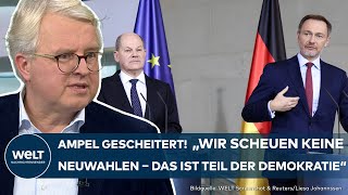 AMPEL GESCHEITERT Finanzminister Lindner entlassen Was nun FDP scheue keine Neuwahlen [upl. by Akimahs]