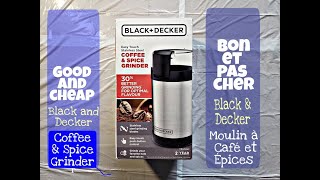 Unboxing  Black Decker Coffee Grinder  Moulin à Café [upl. by Montagu]