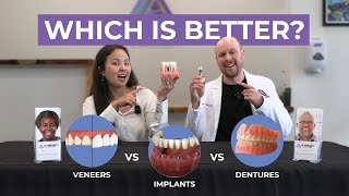 Veneers vs Implants vs Dentures Which is Best for You What to Know amp Cost Breakdown [upl. by Sicard]