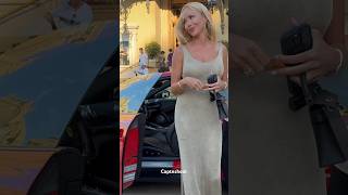 BEAUTIFUL LADY ARRIVING WITH FERRARI GTC4 monaco supercars shorts viral trending luxurylife [upl. by Terbecki372]