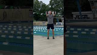 backstrokeswimming Pull Exercise  Dumbbell Front Raise [upl. by Anera]