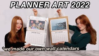 Custom Wall Planner Art Challenge DIY WALL CALENDAR ROOM ORGANISER 2022  Ruby and Raylee [upl. by Mcdowell]