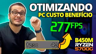 OTIMIZANDO O RYZEN R7 5700G NA B450M GAMING GIGABYTE NO NOSSO PC GAMER CUSTO BENEFICIO [upl. by Hilten59]