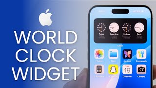 iOS 18 How To Add World Clock To iPhone Home Screen amp Change Cities [upl. by Landry]