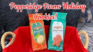 Pepperidge Farms Gingerman amp Brussels Mint holiday cookies christmas holidaycookies [upl. by Boudreaux]