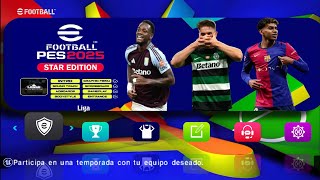 Llegó Nuevo eFootball PES 2025 V3 para AndroidMóvil ppsspp Con Narración en Español en HD [upl. by Herminia]