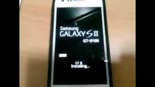 Samsung Galaxy S2 GTI9100 Official Android ICS 403 update Firmware Over The Air FOTA [upl. by Ailalue251]