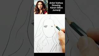 Drawing Karen Gillan shorts [upl. by Sumner]