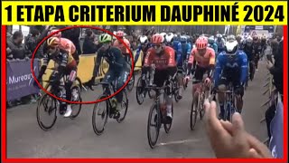 1 ETAPA CRITERIUM DAUPHINÉ 2024 REMCO Evenepoel Primoz ROGLIC Santi BUITRAGO [upl. by Marrilee]